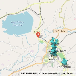 Mappa Contrada Case Biviere sn, 96016 Lentini SR, Italia (3.06455)