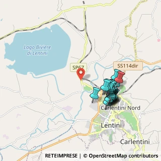 Mappa Contrada Case Biviere sn, 96016 Lentini SR, Italia (2.0885)