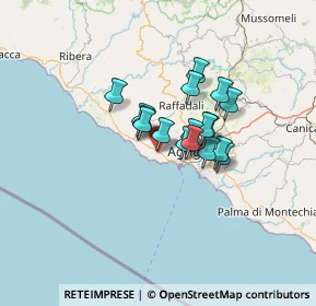 Mappa Via della Libertà, 92010 Realmonte AG, Italia (9.73882)