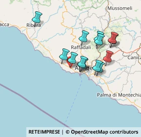 Mappa Via della Libertà, 92010 Realmonte AG, Italia (12.96571)