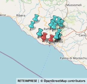 Mappa Via della Libertà, 92010 Realmonte AG, Italia (10.95833)