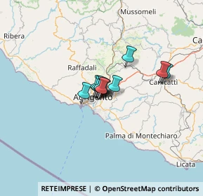 Mappa SS 640 Km.9 - Contrada Mendolito, 92100 Agrigento AG, Italia (6.47417)