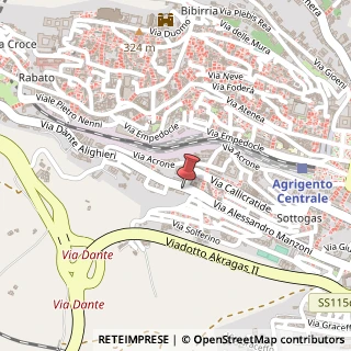Mappa Via Dante Alighieri, 3, 92100 Agrigento, Agrigento (Sicilia)