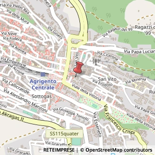 Mappa Via Lauricella, 11, 92100 Agrigento, Agrigento (Sicilia)