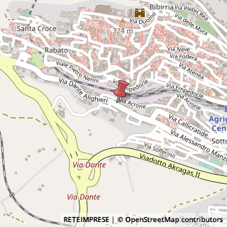 Mappa Via Dante Alighieri, 52, 92100 Agrigento, Agrigento (Sicilia)