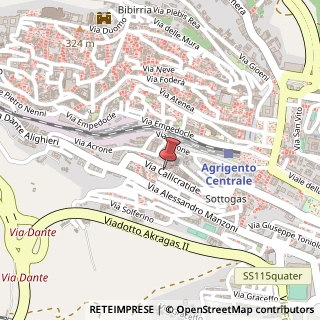 Mappa Via Callicratide, 56, 92100 Agrigento, Agrigento (Sicilia)