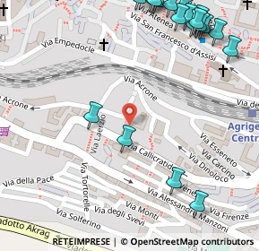 Mappa Via Metello, 92100 Agrigento AG, Italia (0.216)
