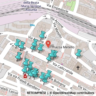 Mappa Via Metello, 92100 Agrigento AG, Italia (0.075)