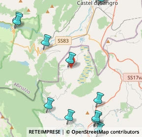 Mappa Via Immacolata, 86080 Montenero Val Cocchiara IS, Italia (6.77786)