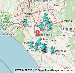 Mappa Via di Pian Savelli, 00041 Albano Laziale RM, Italia (12.95583)
