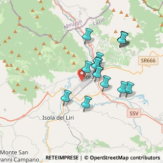 Mappa Via Gabriele d'Annunzio, 03039 Sora FR, Italia (3.46571)