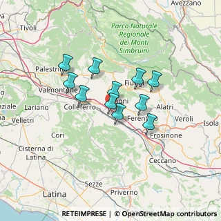 Mappa Via Area Sviluppo Ind. Le Prima, 03012 Anagni FR, Italia (10.49545)