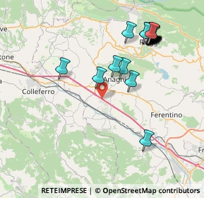 Mappa Via Area Sviluppo Ind. Le Prima, 03012 Anagni FR, Italia (9.4505)