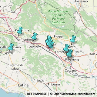 Mappa Com. le Osteria della Fontana Villa Magna Gorga, 03012 Anagni FR, Italia (12.50727)