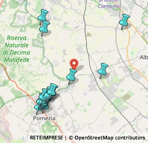 Mappa Via del Fosso della Solfarata, 00071 Pomezia RM, Italia (5.058)