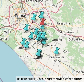 Mappa Via della Madonnina, 00045 Genzano di Roma RM, Italia (9.9465)