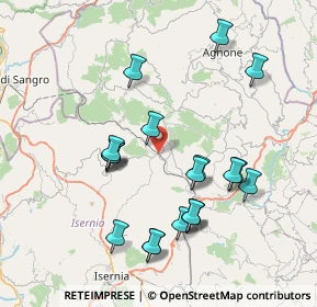 Mappa Via Pendio, 86083 Carovilli IS, Italia (8.151)