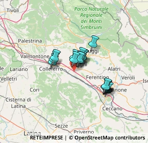 Mappa Via Area Sviluppo Industriale, 03012 Anagni FR, Italia (9.69895)