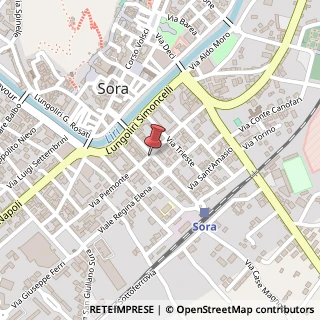Mappa Viale XX Settembre, 47, 03039 Sora, Frosinone (Lazio)