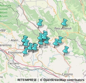 Mappa , 03039 Sora FR, Italia (11.16167)