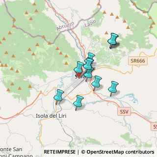 Mappa Via R. Tuzj, 03039 Sora FR, Italia (2.87917)