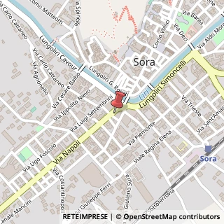 Mappa Via Napoli, 16, 03039 Sora, Frosinone (Lazio)