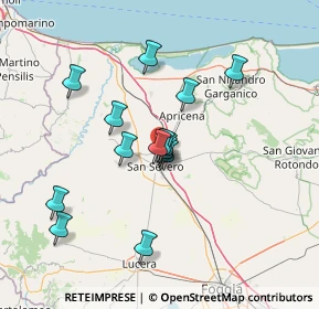 Mappa SS 89 km 3.480 dir. Nord-Est, 71016 San Severo FG, Italia (12.77214)