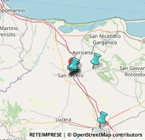 Mappa SS 89 km 3.480 dir. Nord-Est, 71016 San Severo FG, Italia (37.716)