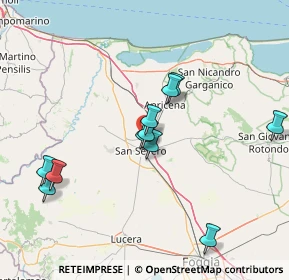 Mappa SS 89 km 3.480 dir. Nord-Est, 71016 San Severo FG, Italia (15.03364)