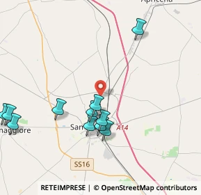 Mappa SS 89 km 3.480 dir. Nord-Est, 71016 San Severo FG, Italia (5.35769)