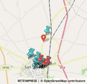 Mappa SS 89 km 3.480 dir. Nord-Est, 71016 San Severo FG, Italia (2.2845)