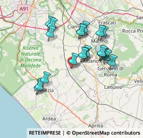 Mappa 00134 Pomezia RM, Italia (7.086)