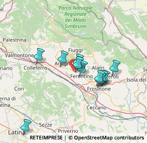 Mappa Via Le Fosse, 03013 Ferentino FR, Italia (12.43091)