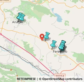 Mappa Via Le Fosse, 03013 Ferentino FR, Italia (4.14818)