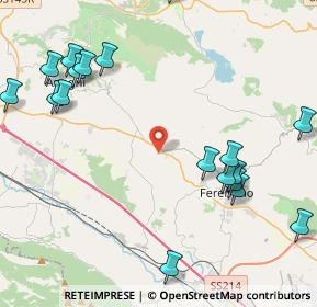 Mappa Via Le Fosse, 03013 Ferentino FR, Italia (6.0175)