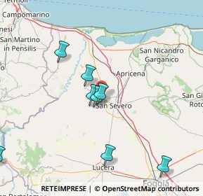 Mappa SP  San Severo - San Paolo di Civitate Km 4, 71016 San Severo FG, Italia (26.59545)