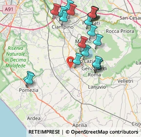 Mappa Via Cancelliera, 00100 Roma RM, Italia (8.9065)
