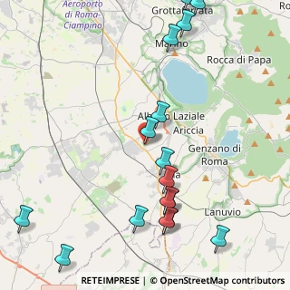 Mappa Ariccia, 00052 Ariccia RM, Italia (5.69563)