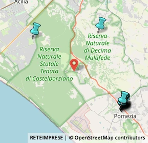 Mappa Via de La Comunella, 00128 Roma RM, Italia (6.58294)