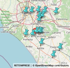 Mappa Via degli Agrostemmi, 00134 Roma RM, Italia (14.73471)