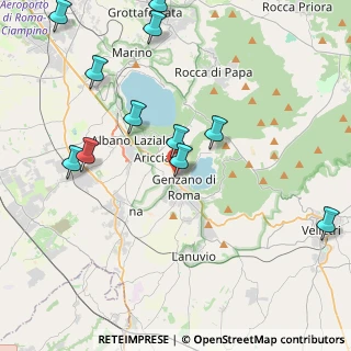 Mappa Via Ivano Scarioli, 00045 Genzano di Roma RM, Italia (5.10727)