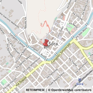 Mappa Via Cittadella, 23, 03039 Sora, Frosinone (Lazio)