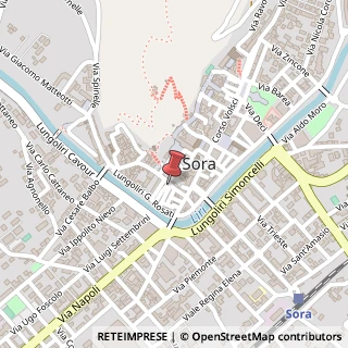 Mappa Corso Volsci, 122, 03039 Sora, Frosinone (Lazio)