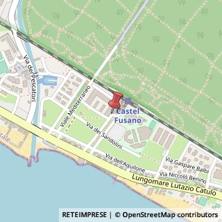 Mappa Piazzale della Stazione di Castel Fusano,  2, 00100 Roma, Roma (Lazio)
