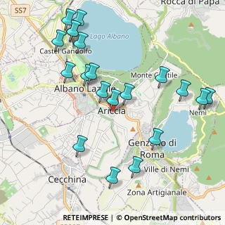 Mappa Piazza Domenico Sabbatini, 00072 Ariccia RM, Italia (2.4605)