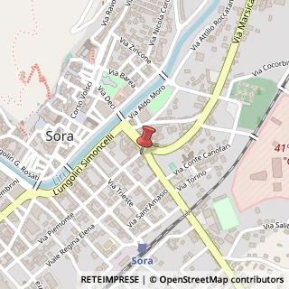 Mappa Via Firenze, 4, 03039 Sora, Frosinone (Lazio)