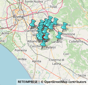 Mappa Via Solferino, 00040 Nemi RM, Italia (8.8935)