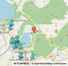 Mappa Via Solferino, 00040 Nemi RM, Italia (3.08455)