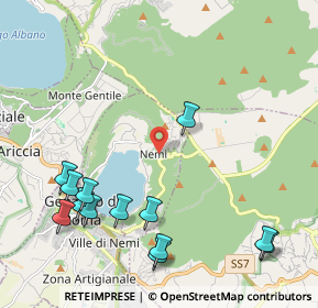 Mappa Via Solferino, 00040 Nemi RM, Italia (2.74846)