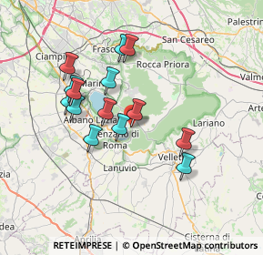 Mappa Via Solferino, 00040 Nemi RM, Italia (6.67429)